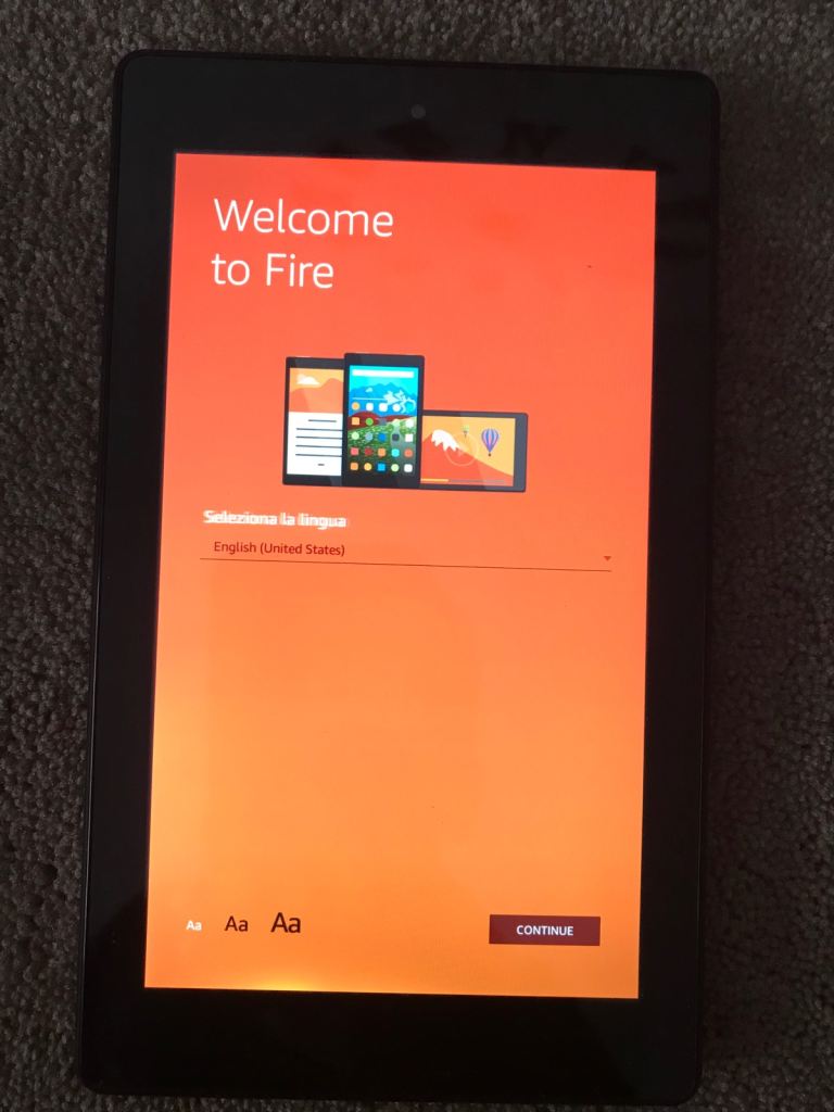 Fire tablet with case and sleeve