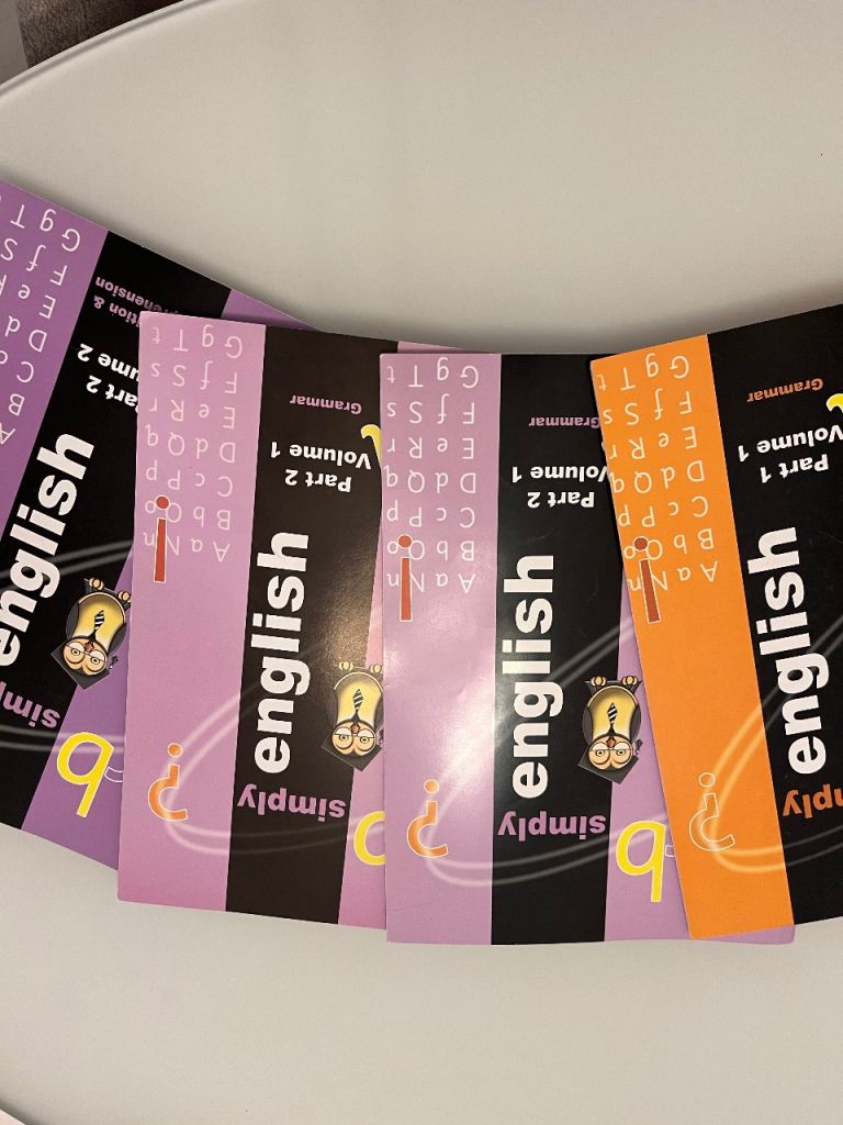 Simply English Grammar and Spelling Books – NEW, Full Set