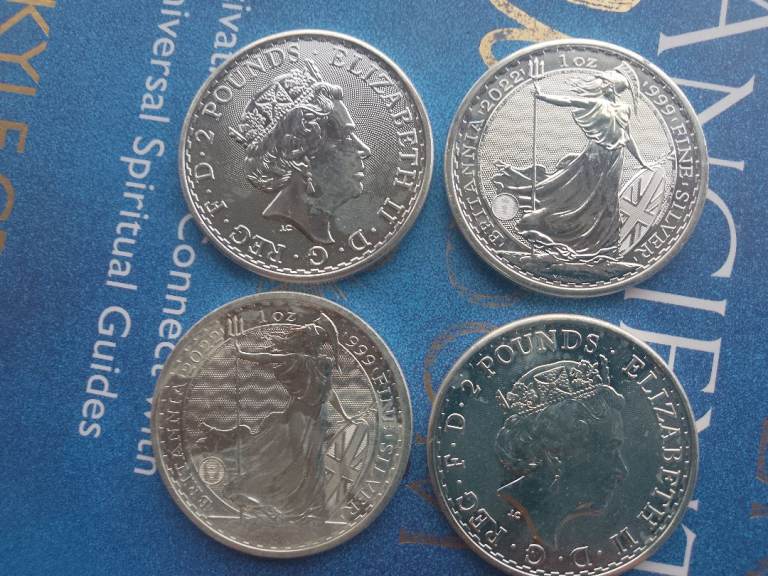 Silver Britannia 2022 x 4. Proof of original purchase available. 