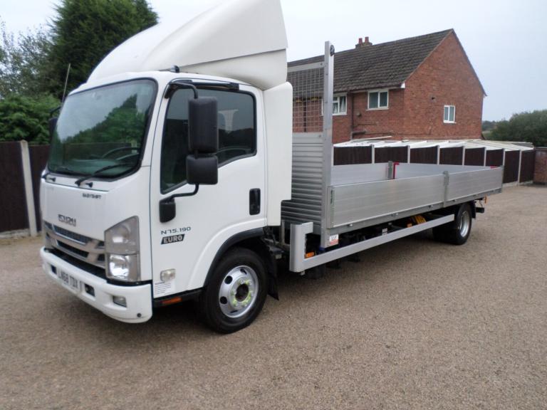 2019 ISUZU N75 190 AUTO, NEW 20' ALUMIMIUM DROPSIDE BODY, SAT NAV, 144000 MILES