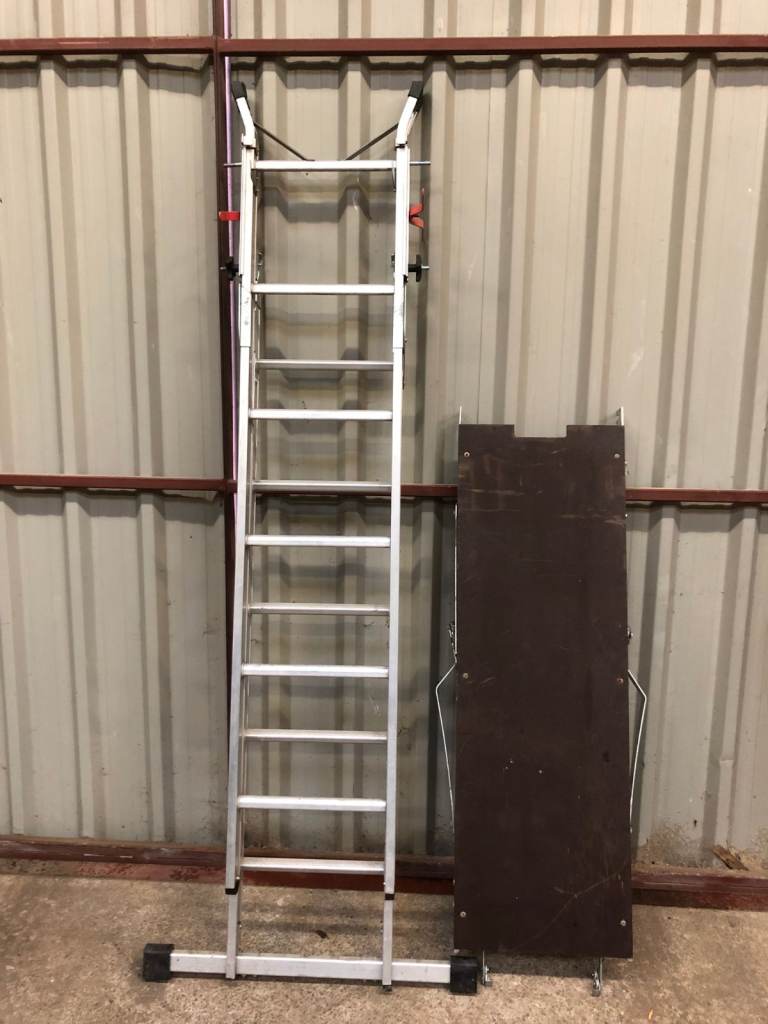 Extending Ladder with Platform from Abru good condition