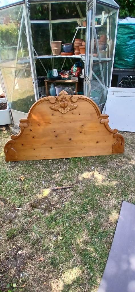 Pine Crafted Headboard for 5 foot Bed- COLLECT FREE