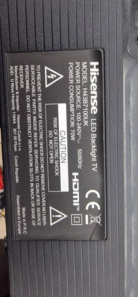 Hisense 43" 4k smart tv _ can deliver