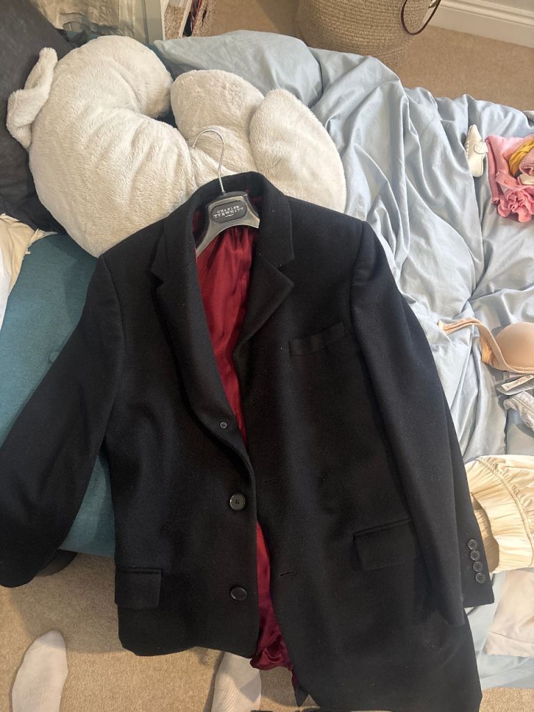 Men's Black Blazer Jacket – Good Condition