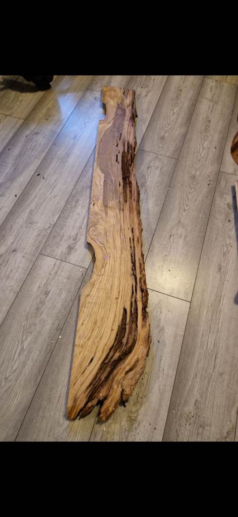 Italian olive wood slab. Kiln dried.
