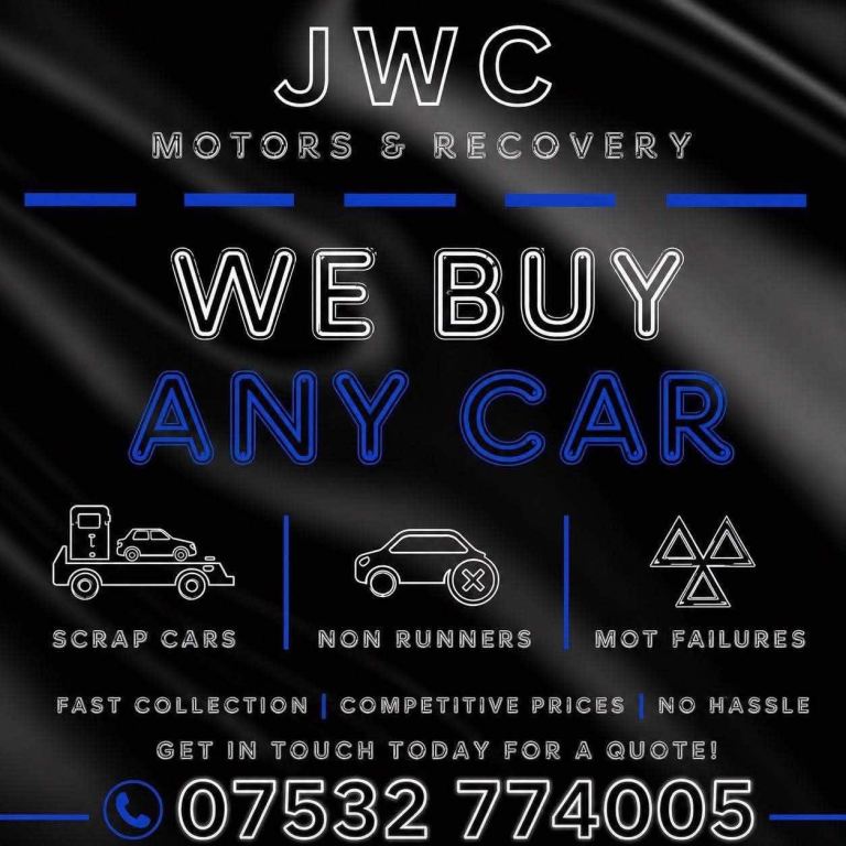 JWC MOTORS & RECOVERY WE BUY ANY CAR 