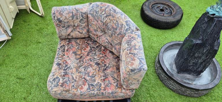 Corner cushions for camper caravan motorhome boat, set of 2.