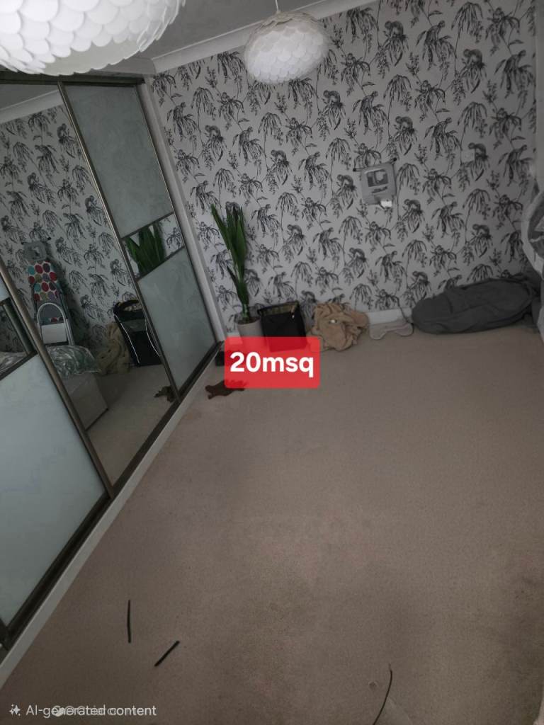 Good Condition Beige Carpet - Approximately 20 Square Metres