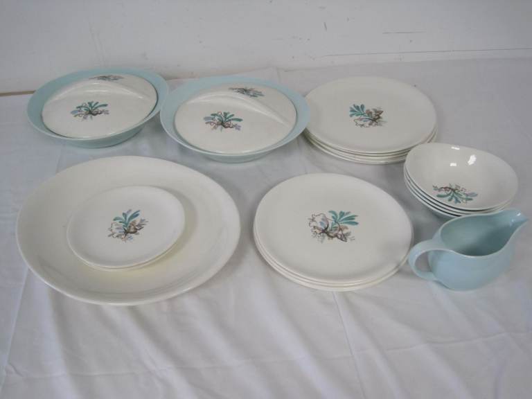 Bristol China Marina pattern part dinner ware