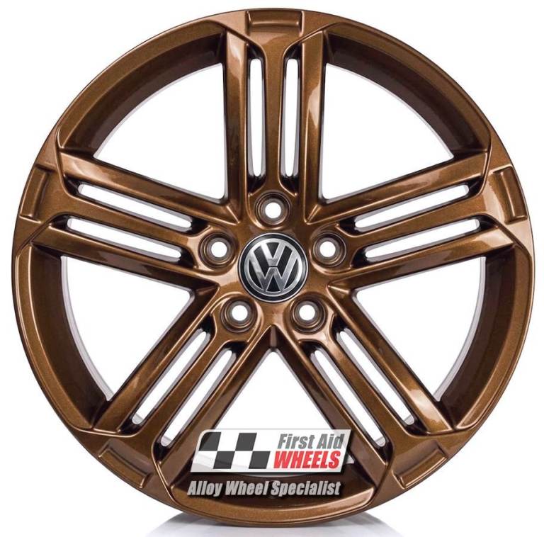 R674BR Swap VW GOLF R MK6 4x 18'' GENUINE TALLADEGA GLOSS METALLIC BRONZE ALLOY WHEELS
