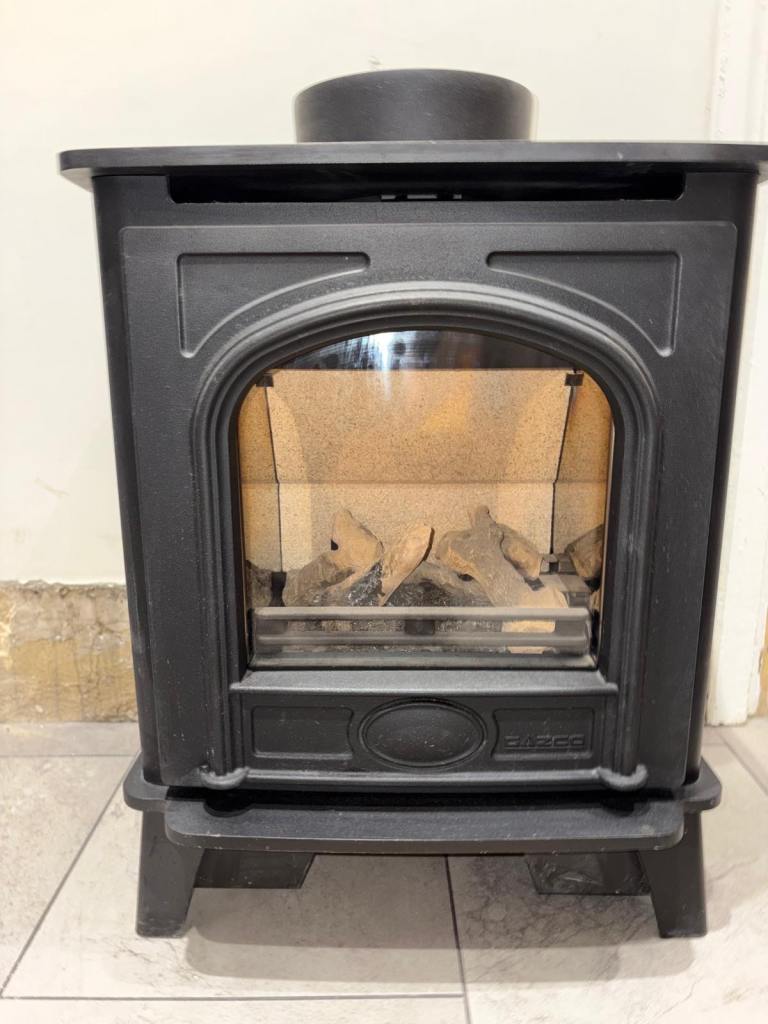Gazco Stockton2 Gas Wood Burner Style Fireplace – Black