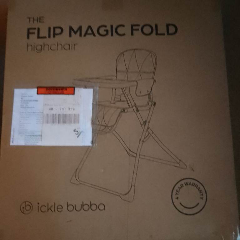 Highchair and musical baby bouncer 