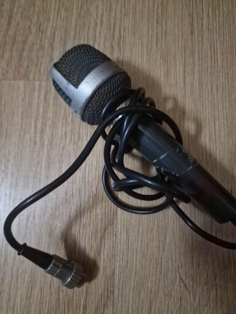 Old Microphone with Cable – Used Condition