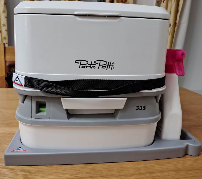 Thetford PortaPotti 335 qube with Brandrup tray for VW California T5/T6/T6.1