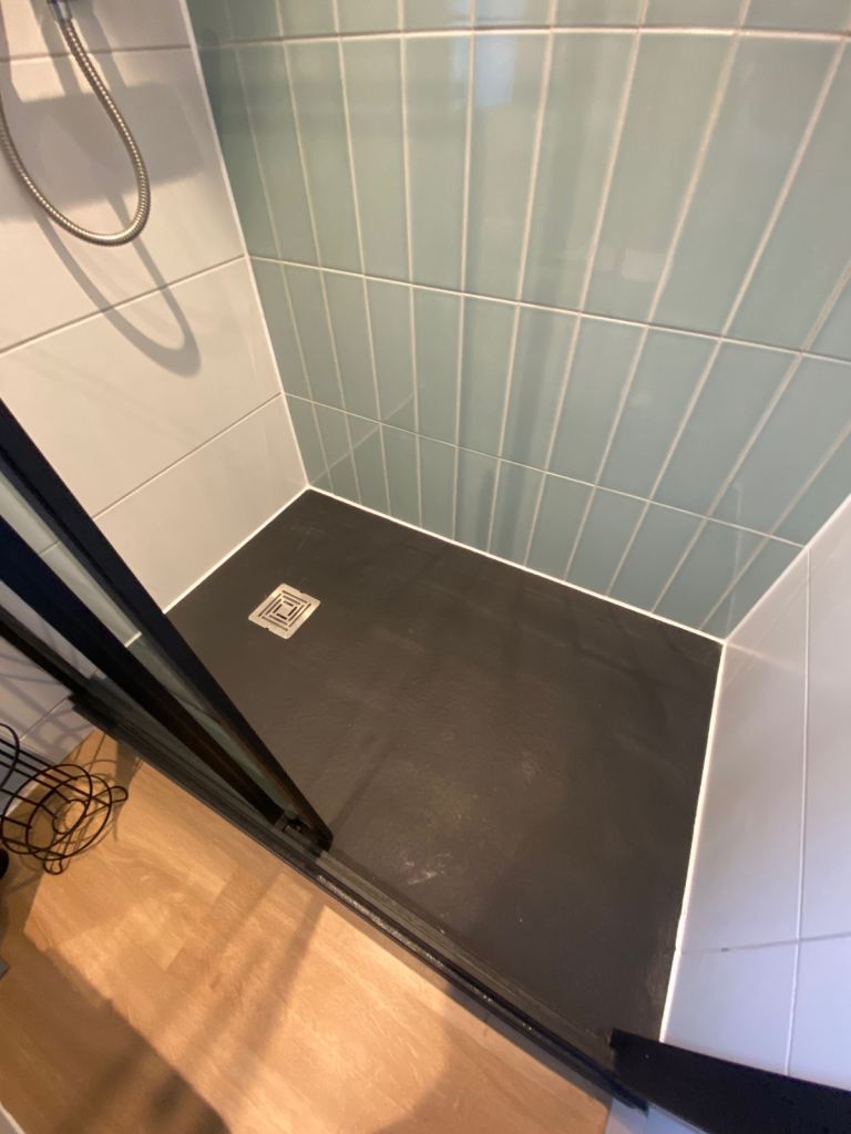 Ideal Standard Ultra Flat S+ 1600x800mm Black Stone Resin Shower Tray NEW 