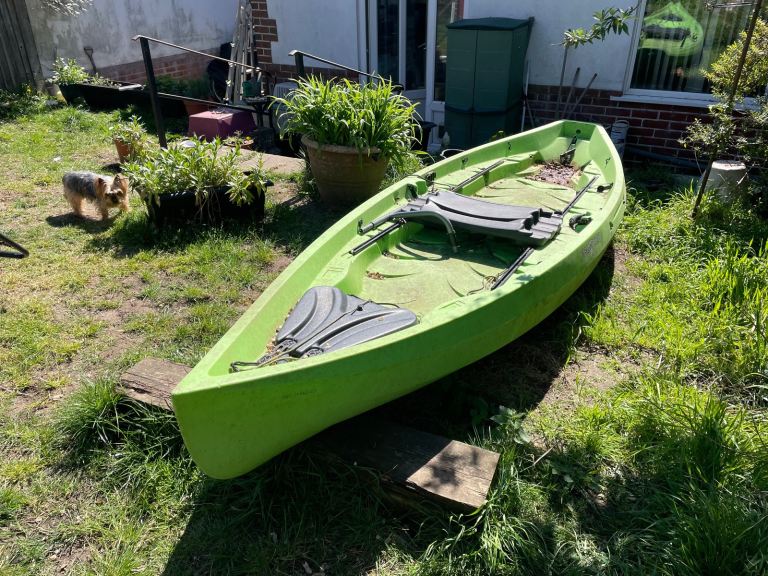 Canadian canoe and engine 
