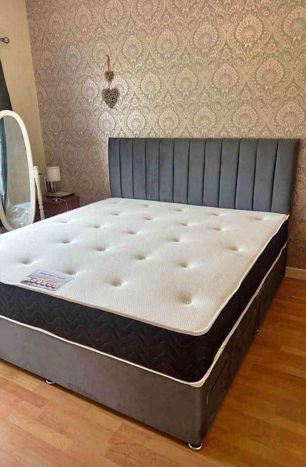 King Size & Super King Size DIVAN Bed Base With Mattress Brand New = SAME DAY DELIVERY C.O.D 🚛🚚