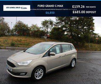 FORD GRAND C-MAX 1.5 TDCi Zetec 7 Seater,2015,Sat Nav,Bluetooth,Air Con,£35 Tax,F.S.H,Ulez OK