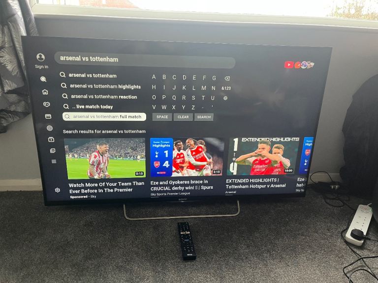 55” Sony smart WiFi full hd tv fully working 