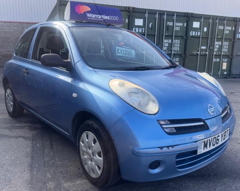 2006 NISSAN MICRA URBIS 1.25 PETROL 5 SPEED MANUAL BLUE 3 DOOR HATCHBACK 