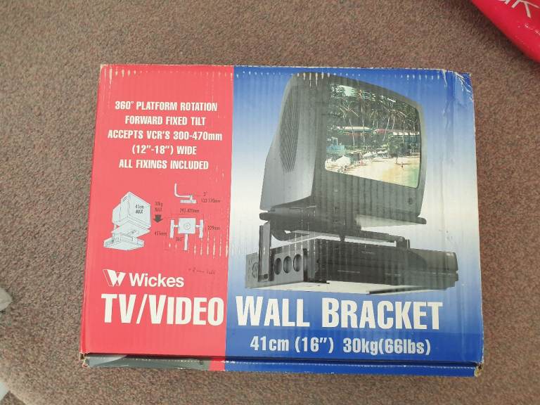 New Wickes TV/Video Wall Bracket - All Fixings Included