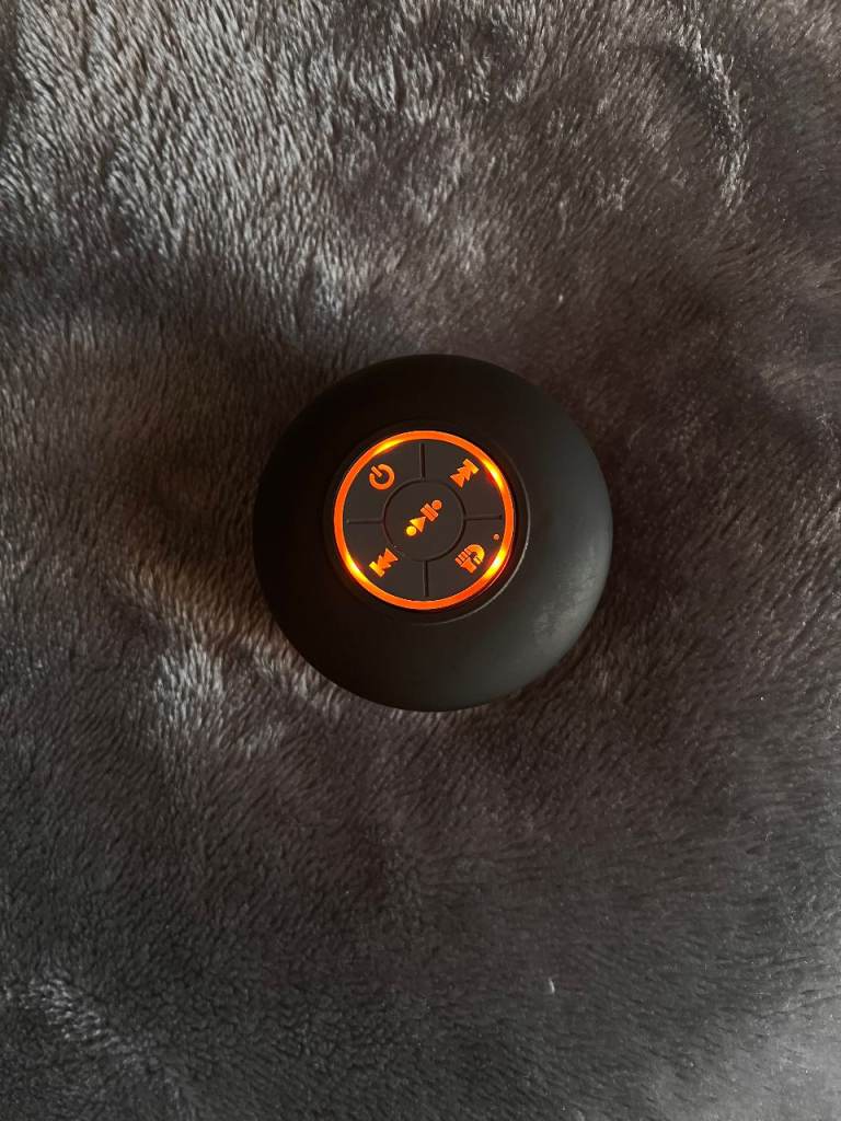 Waterproof Bluetooth Bathroom Speaker with Suction Cup – Portable & Rechargeable