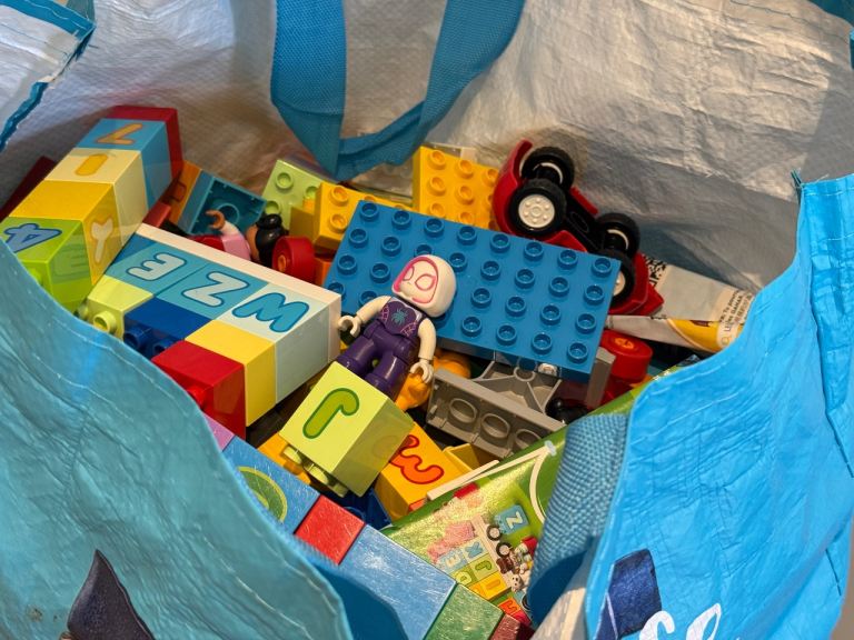 Large Bag of LEGO DUPLO Mixed Bricks and Figures