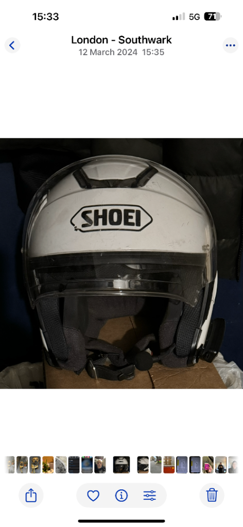 Shoie crash helmet 