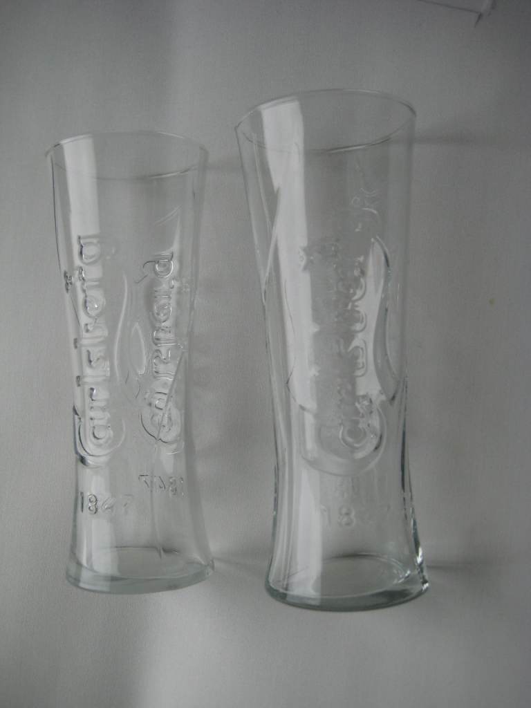 2 Carlsberg 1847 Pint Glasses: 2 for £5.00