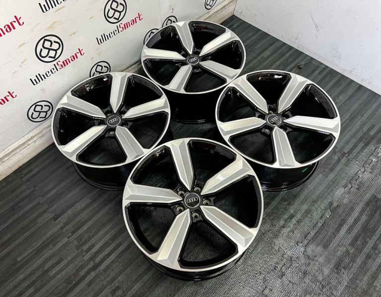 BRAND NEW 19" 20" AUDI RS4 STYLE ALLOY WHEELS - 5 x 112 - BLACK DIAMOND CUT