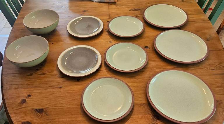 Denby Pottery JOB LOT plates & bowls x10