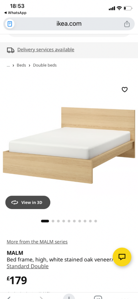 Ikea Malm Bed Frame EU Double