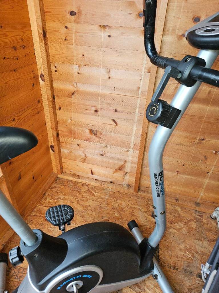 Exercise bike with digital readout
