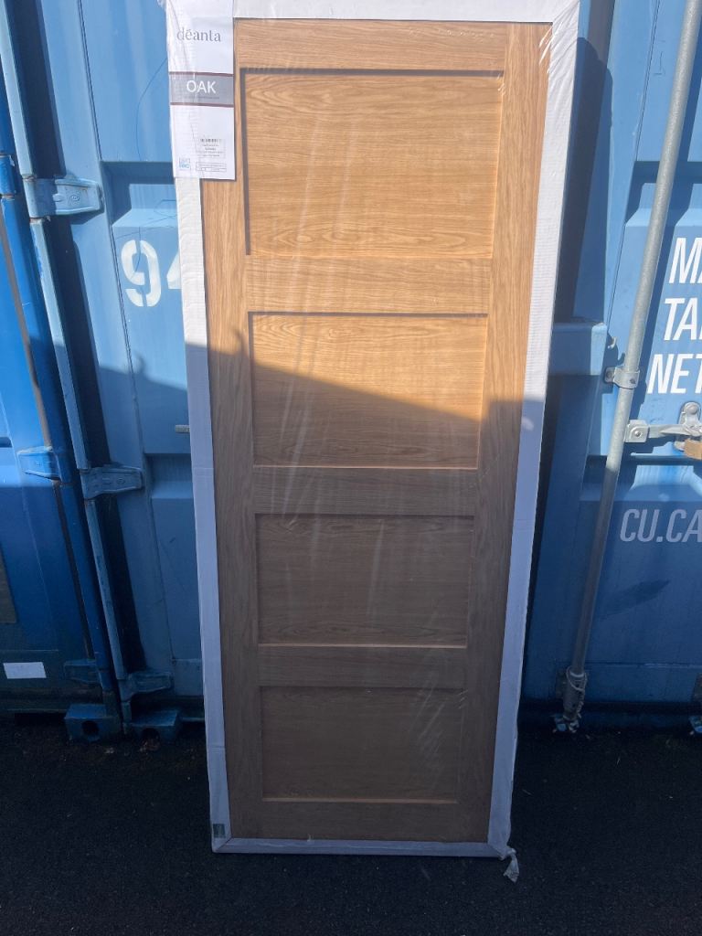 New Oak Internal Door – Unused, Still in Packaging
