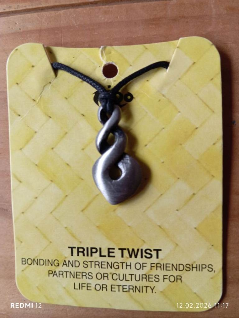 New Zealand Maori Triple Twist Necklace