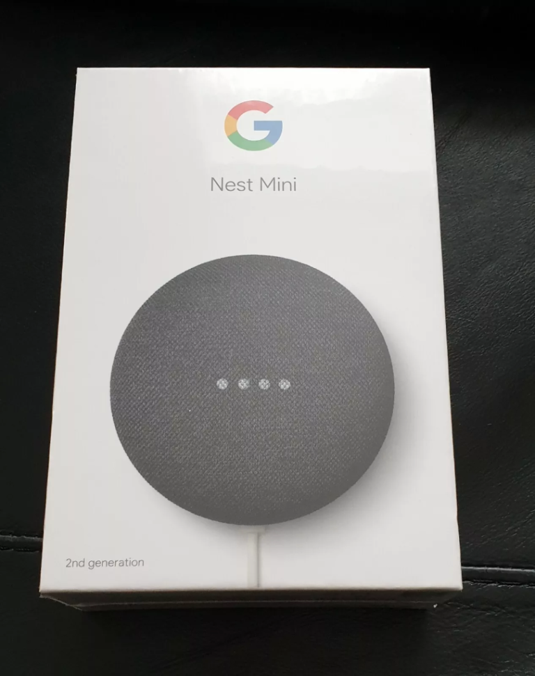 Google Nest Mini 2nd Generation Smart Speaker with Google Assistant - Charcoal