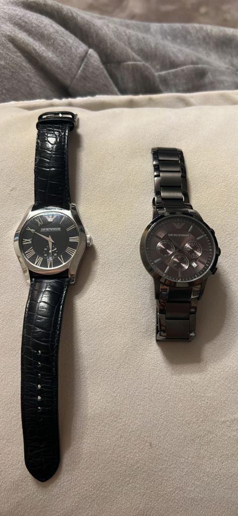 image for Two Armani men’s watches