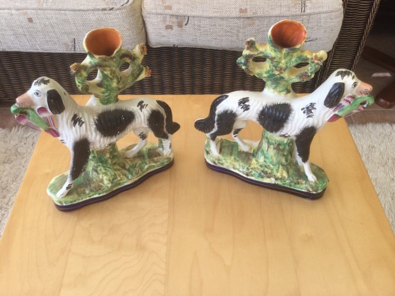 STAFFORDSHIRE DOGS - pair