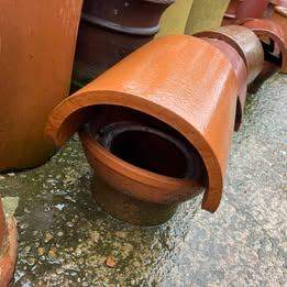 Secondhand Terracotta Bonnet Chimney Pots 