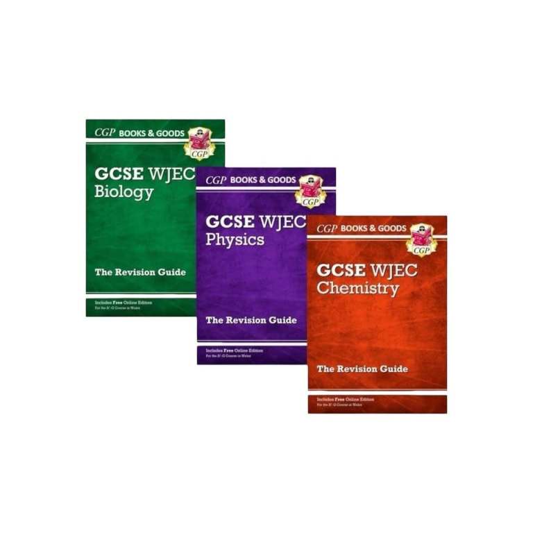 WJCE GCSE Biology, Chemistry & Physics 2026 Revision Guide Bundle (Grade A-G)