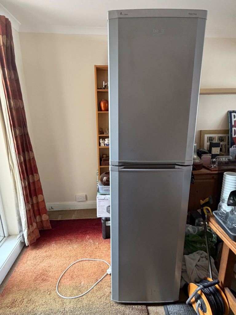Beko Frost Free Fridge Freezer - Silver, Good Condition