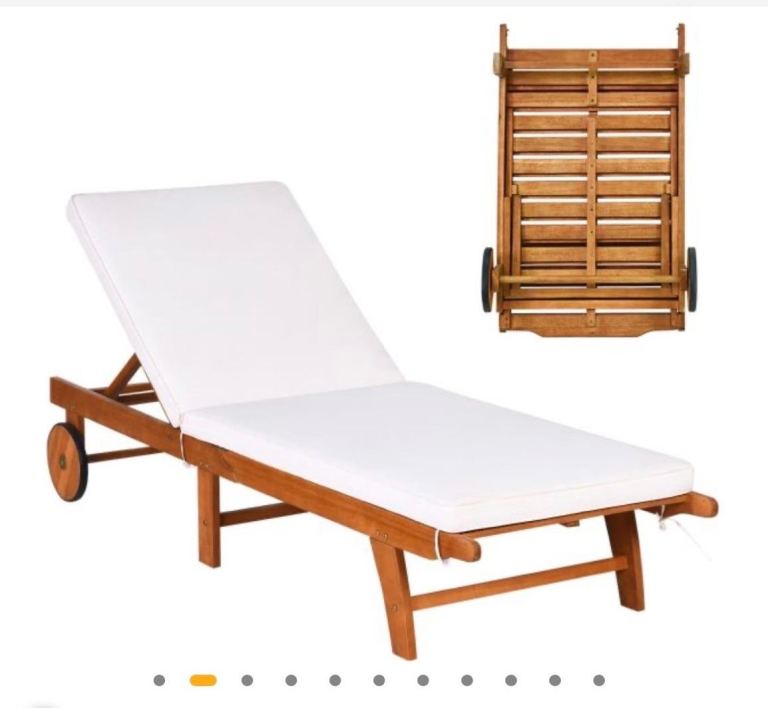 Wooden Sunbed 