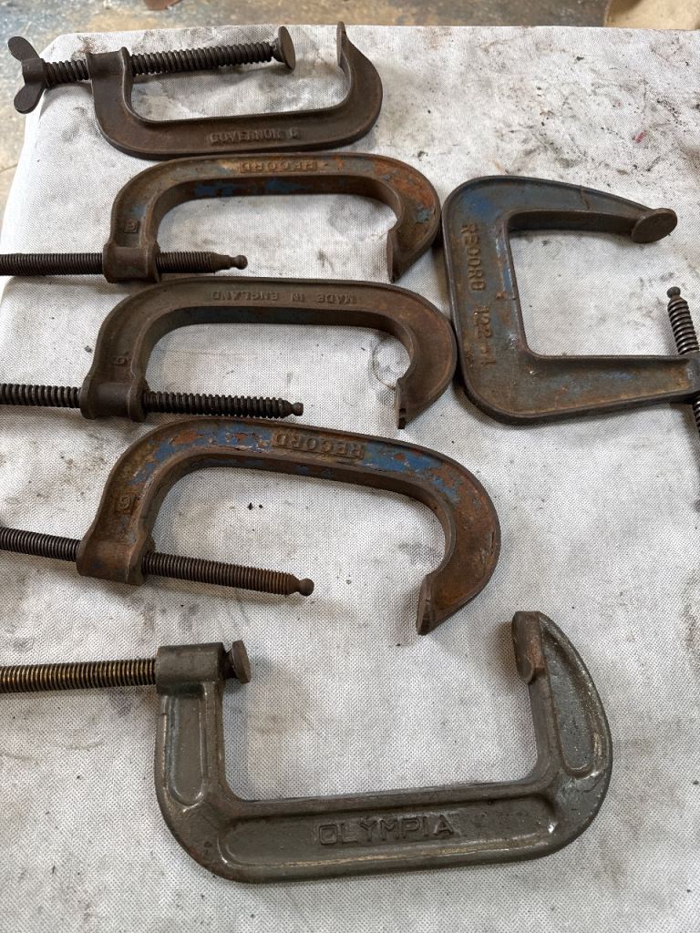 Vintage record and govenor g clamps