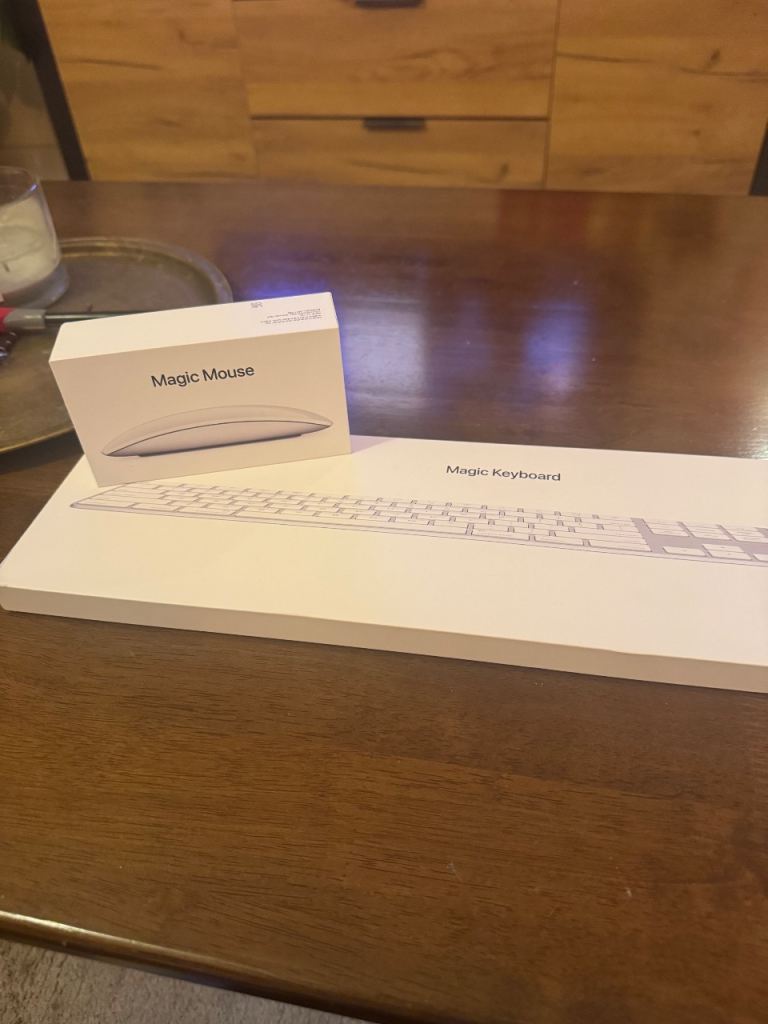 Apple Magic Keyboard with Numeric Keypad & Magic Mouse – White, New