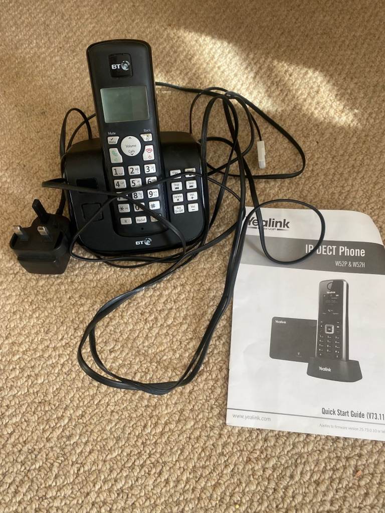 Digital cordless yealink IP phone without a base station