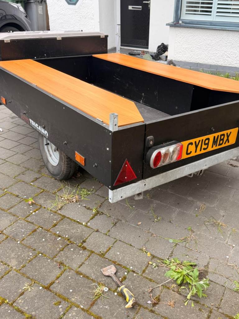 Trailer with storage box