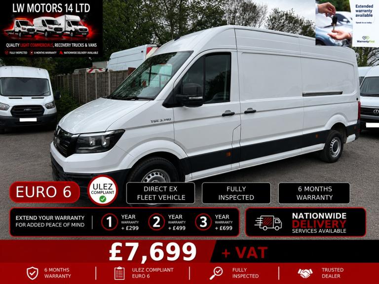MAN TGE 3.140 FWD LWB HIGH ROOF PANEL VAN 2019 69 REG