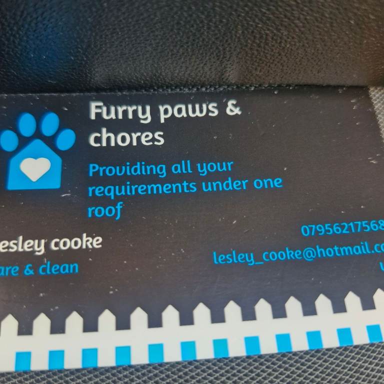 Furry paws and chores