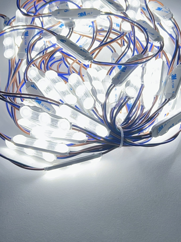 240V Mains Powered LED Module Lights (100 Pcs), No Power Supply Required, For Signboards