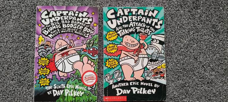 Captain underpants kids books,£1 each 